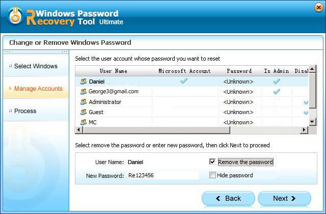 Windows Password Recovery Tool